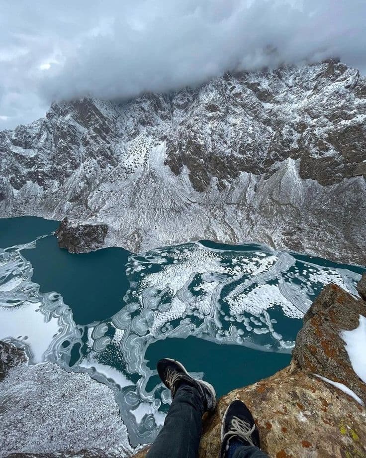 Attabad Lake and upper Hunza from the road above