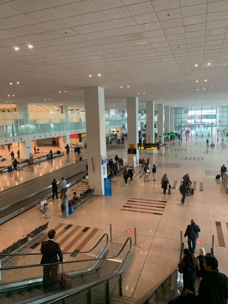The arrivals hall at Islamabad airport